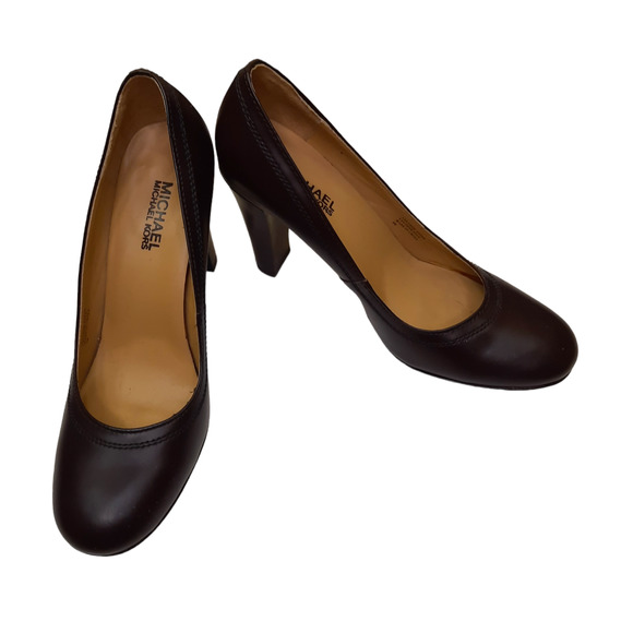 Michael Michael Kors| Leather Brown Pumps Size 8M - Picture 5 of 5
